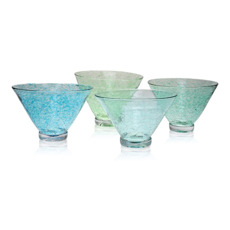 Rustikk skål, liten havblå