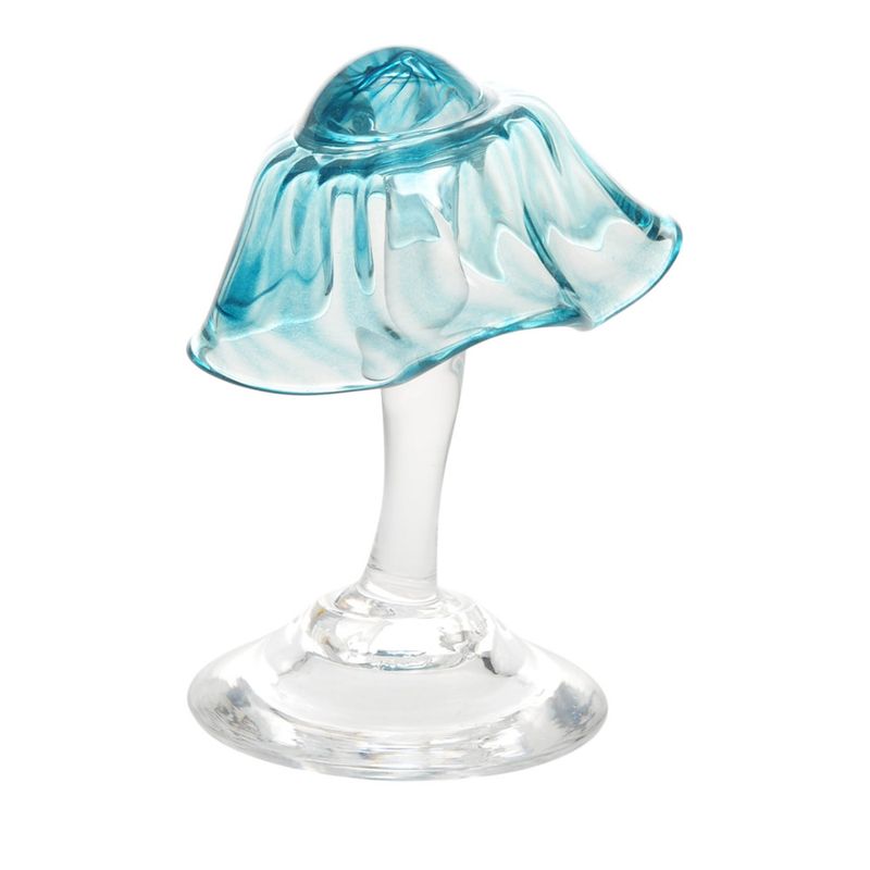 Glass skulptur - Sopp rolig grønn