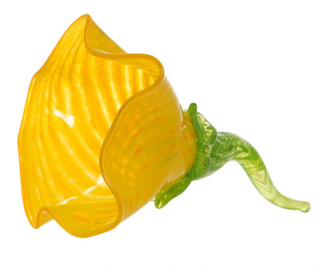 Hovedbilde Glass skulptur - Dekor blomst ...