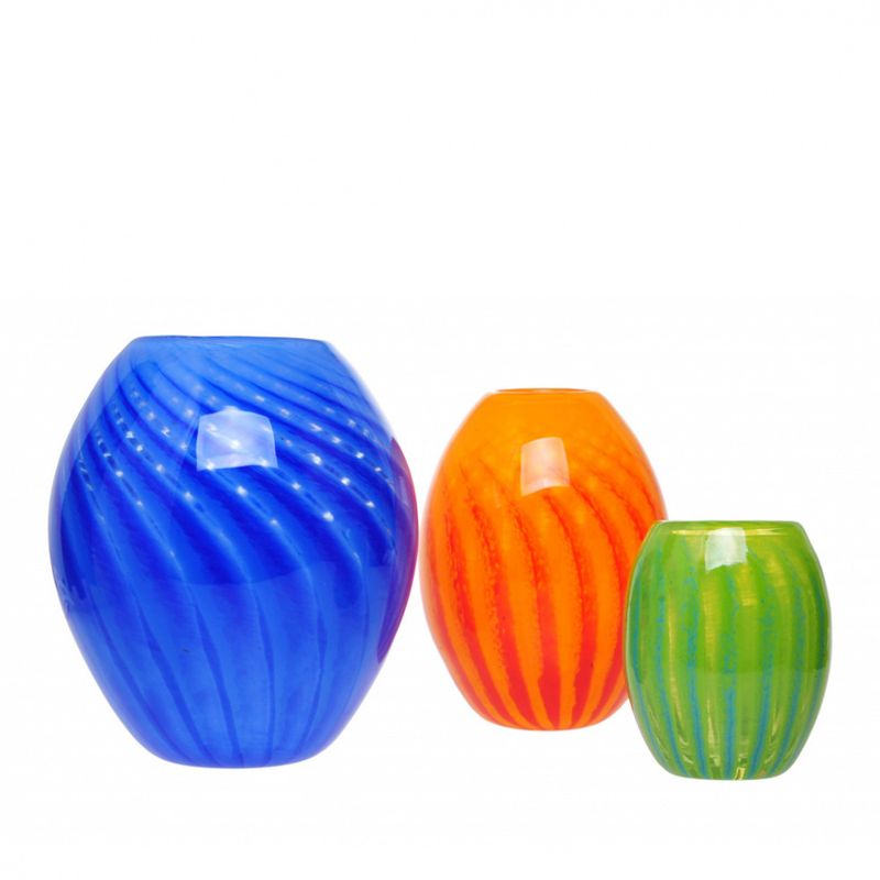 Glasskunst  - Vase medium orange sommerminner