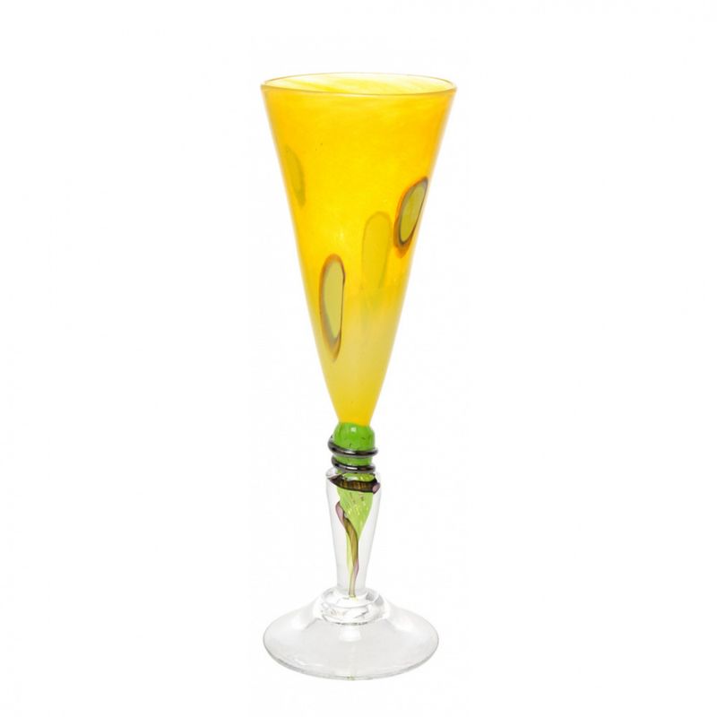 Kunstglass - Cirkus stor gul 