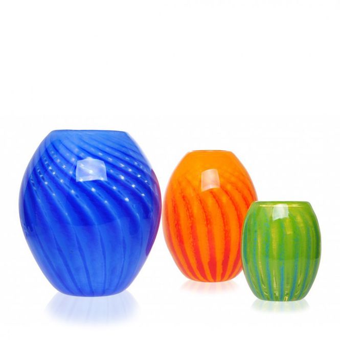 Hovedbilde Glasskunst - Vase 3 stk ...