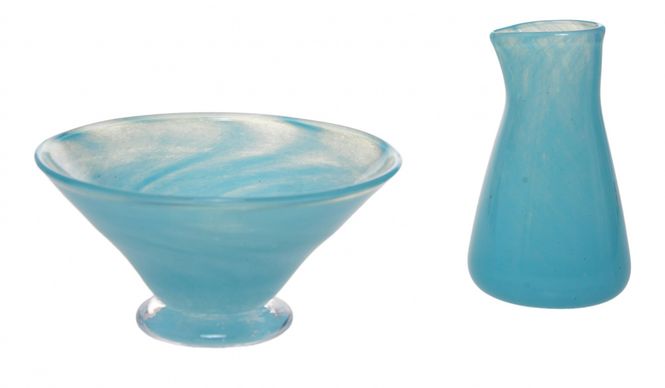 Hovedbilde Kunstglass - mugge +skål ...