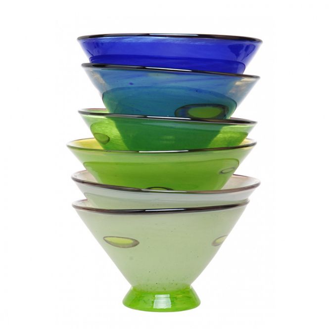 Hovedbilde kunstglass cirkus 6 stk ...