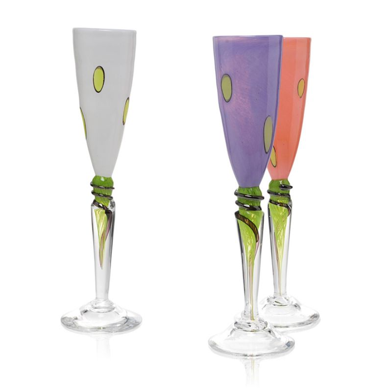 kunstglass - cirkus - lilla, medium