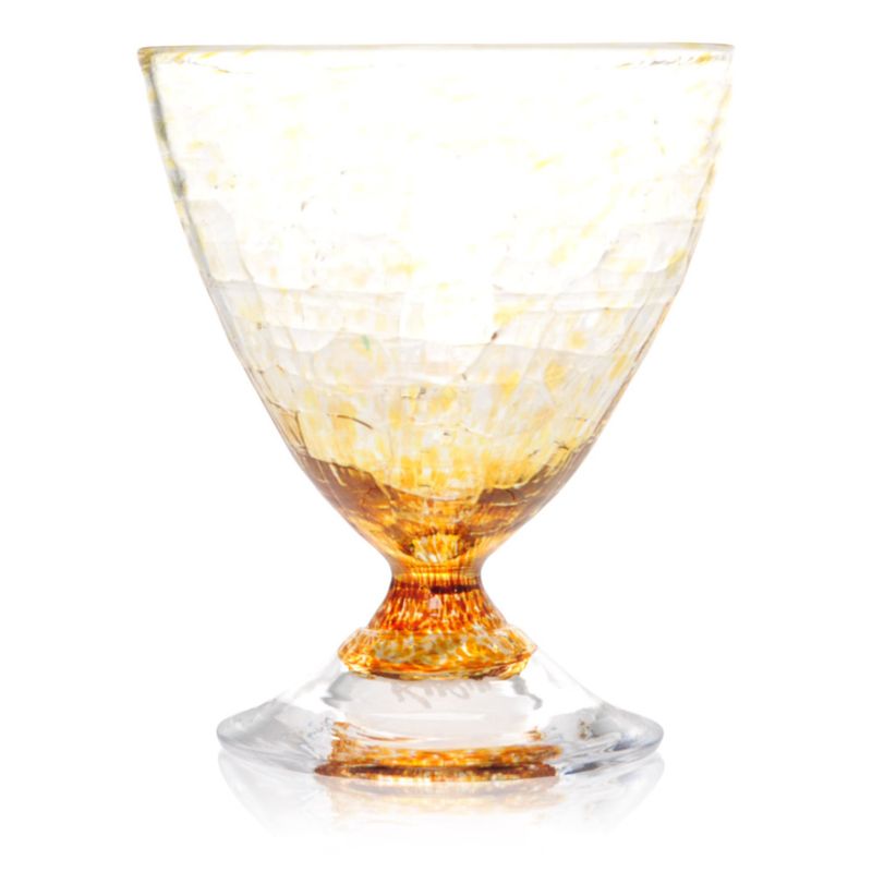 Rustikk småglass, gul