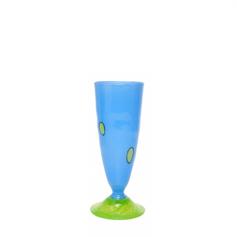 Kunstglass cirkus liten lyseblå