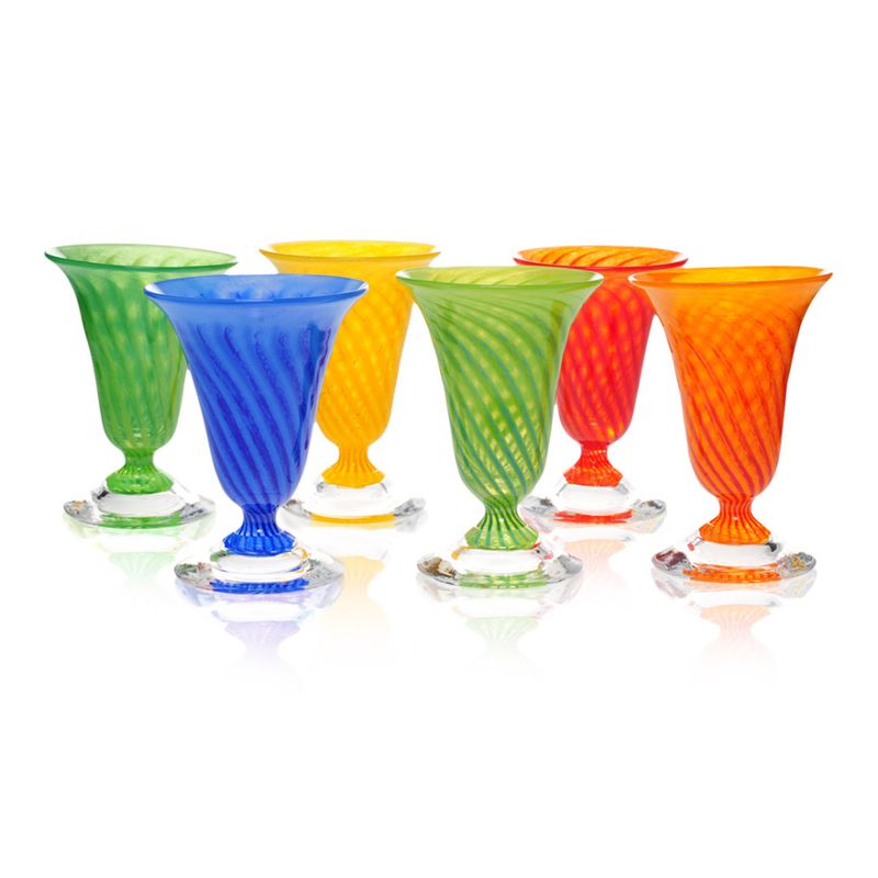 Kunstglass Sommerminner rød - små