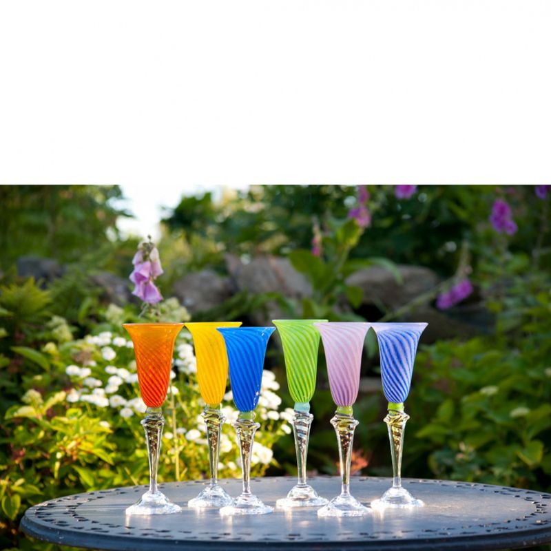 Kunstglass - 6 sommerminner medium