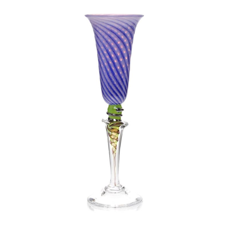 Kunstglass Sommerminner lilla - medium