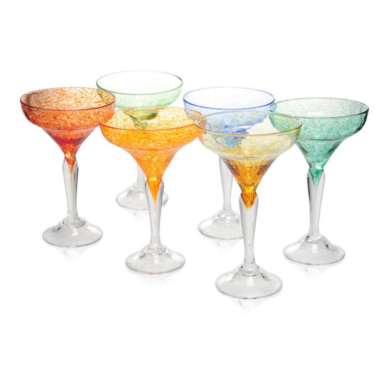 Kunstglass- Rustik boble orange