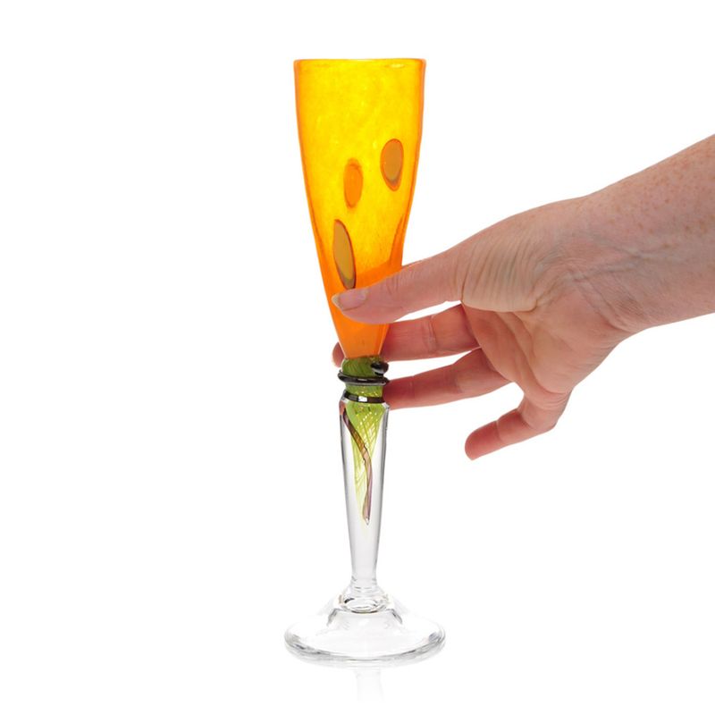 Kunstglass - Cirkus- mørkgrønn, medium