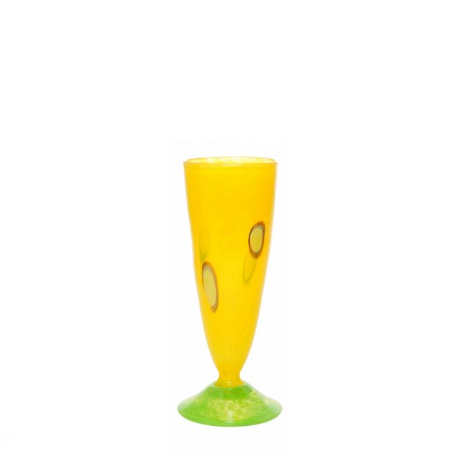 Hovedbilde Kunstglass cirkus liten gul