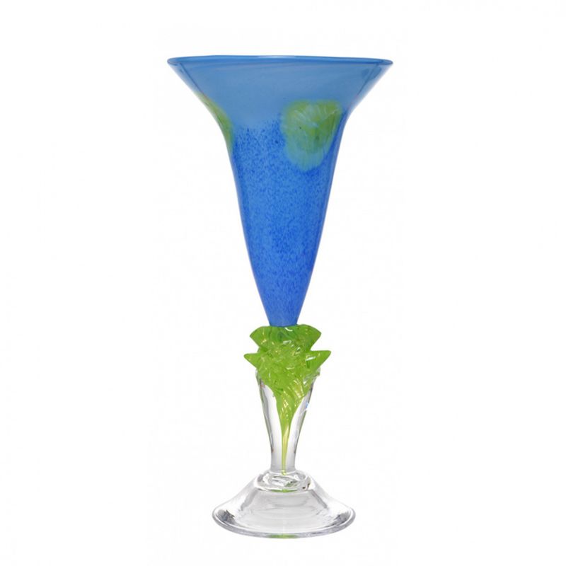 Kunstglass - Soloppgang blå