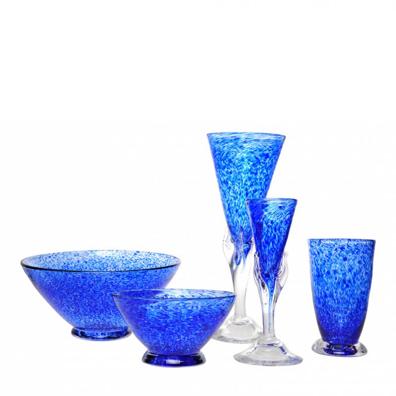 Kunstglass - Lilje skål grønn liten 