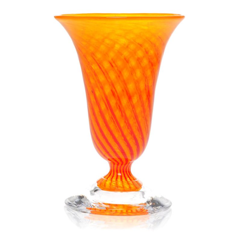 Kunstglass Sommerminner orange - små